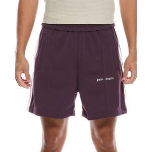 Palm Angels Mens  Classic Logo Track Short, Purple